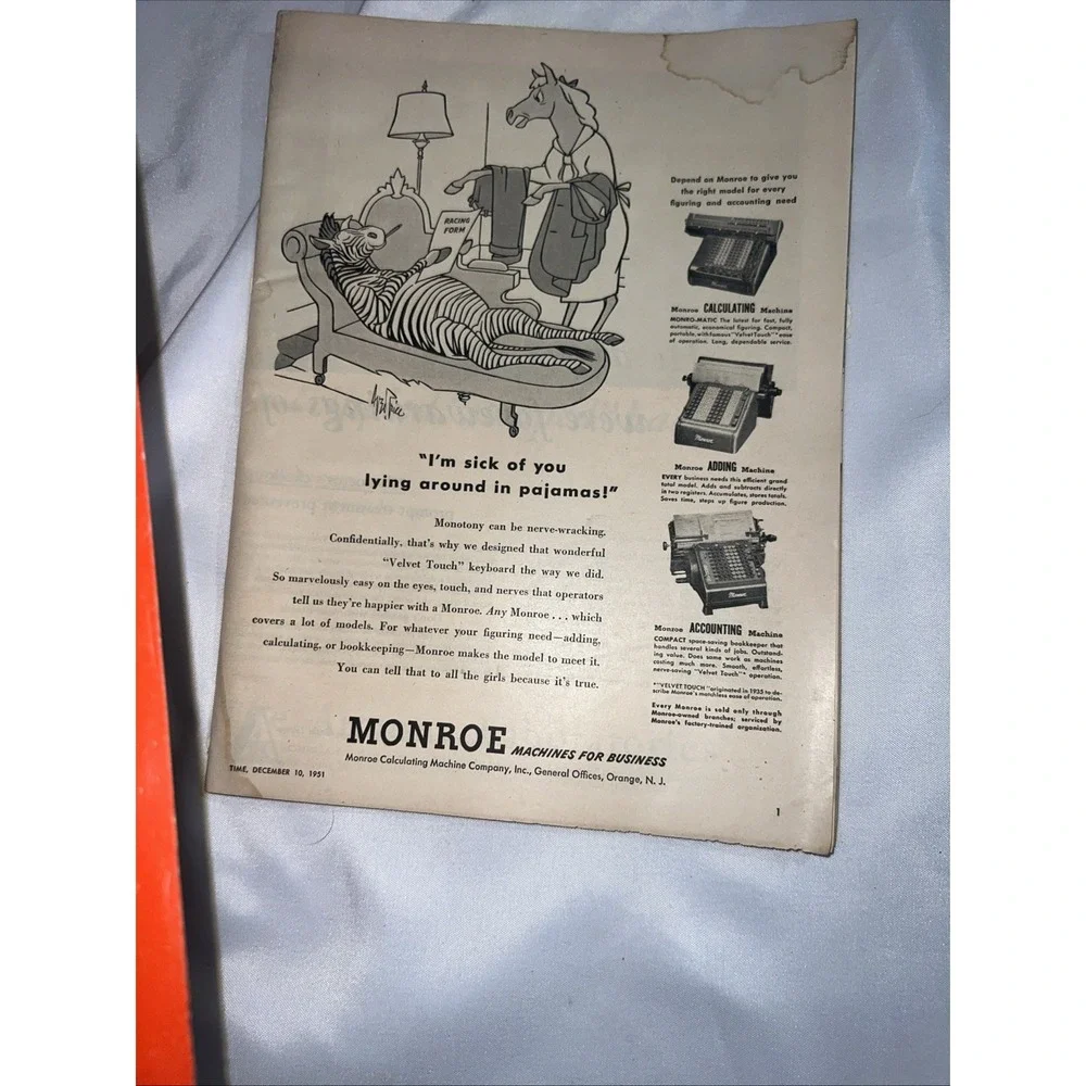 Time Magazine The DeWitt‎ Wallaces December 10, 1951 Vol LVIII No 24